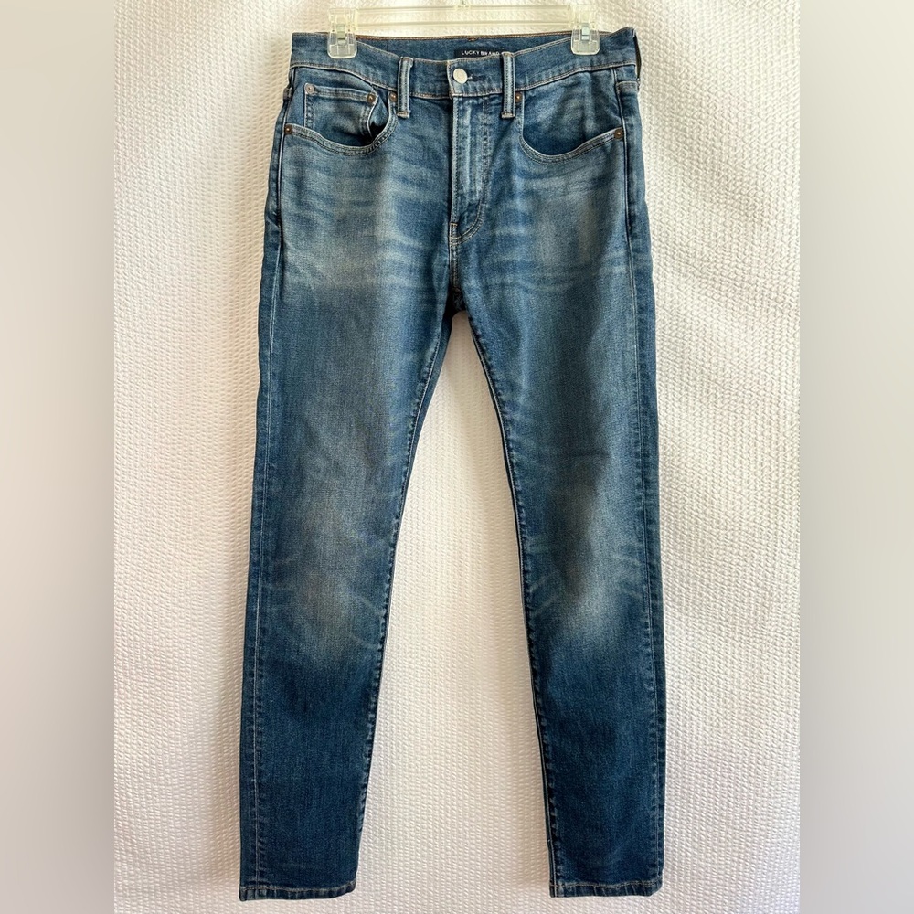 LUCKY BRAND 105 Slim Taper Jeans Men’s 29x32 Blue Denim Stretch Casual Pants